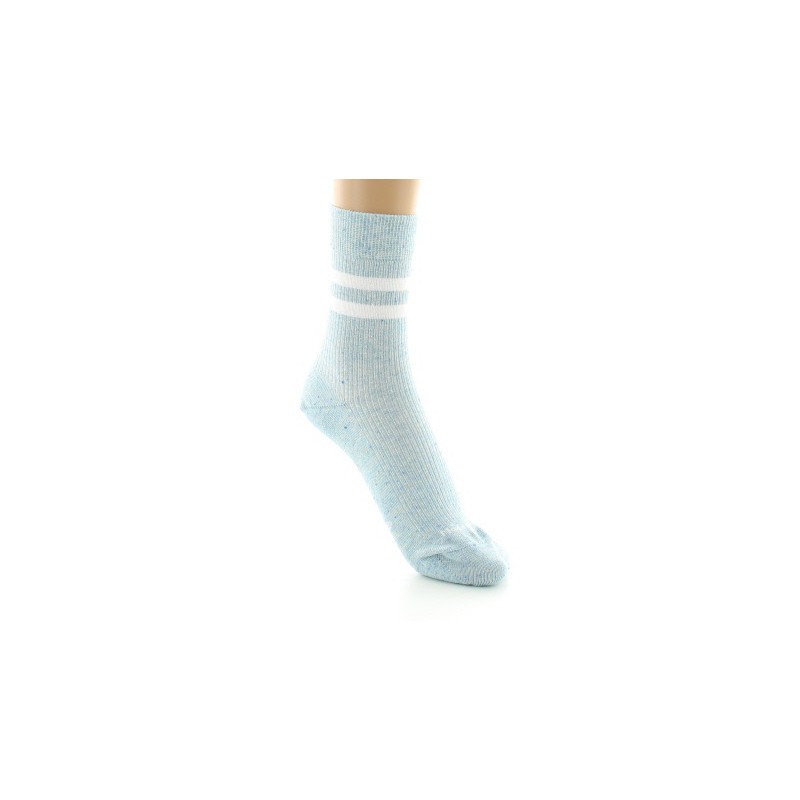 Dagobert à l'envers Chaussettes courtes femme en coton et soie