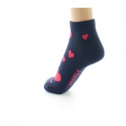 Dagobert à l'envers Chaussettes courtes fantaisie Coeurs - Image 3