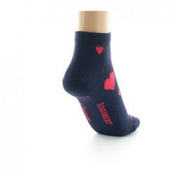 Dagobert à l'envers Chaussettes courtes fantaisie Coeurs - Image 4