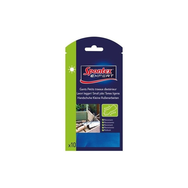 SPONTEX EXPERT Gants petits travaux de déco x10 taille 7