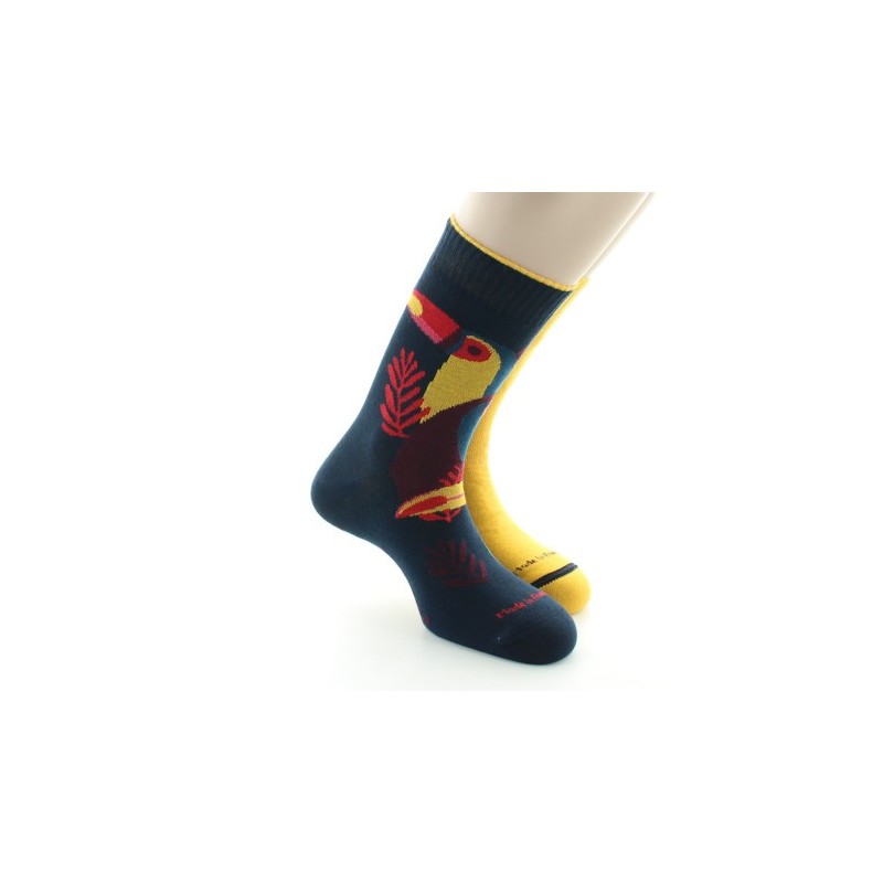 Dagobert à l'envers Doubles chaussettes réversibles Toucan