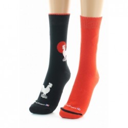 Dagobert à l'envers Doubles chaussettes réversibles Coq - Image 2