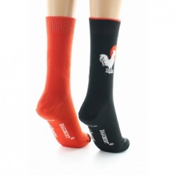Dagobert à l'envers Doubles chaussettes réversibles Coq - Image 4