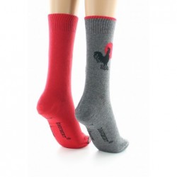 Dagobert à l'envers Doubles chaussettes réversibles Coq - Image 4
