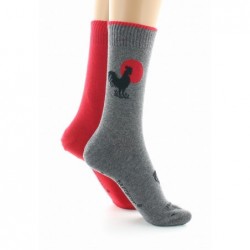 Dagobert à l'envers Doubles chaussettes réversibles Coq - Image 5