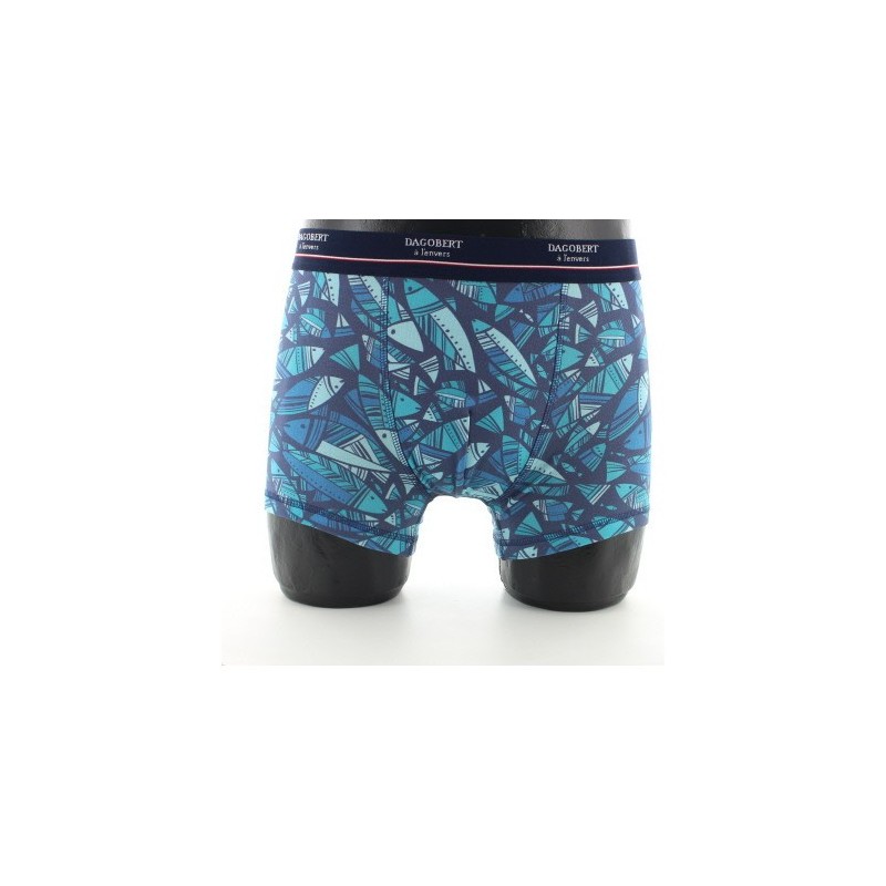 Dagobert à l'envers Boxer Poissons bleus