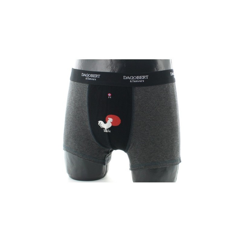 Dagobert à l'envers Boxer original à motifs Coq et Soleil
