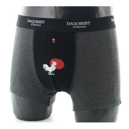 Dagobert à l'envers Boxer original à motifs Coq et Soleil