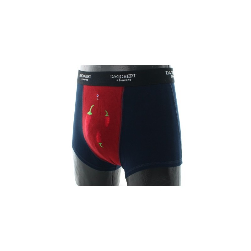 Dagobert à l'envers Boxer homme en coton Piments