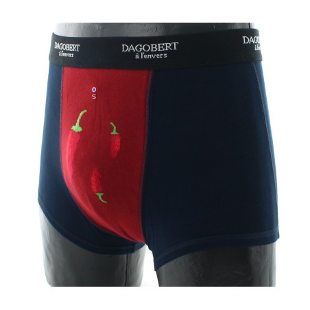 Dagobert à l'envers Boxer homme en coton Piments