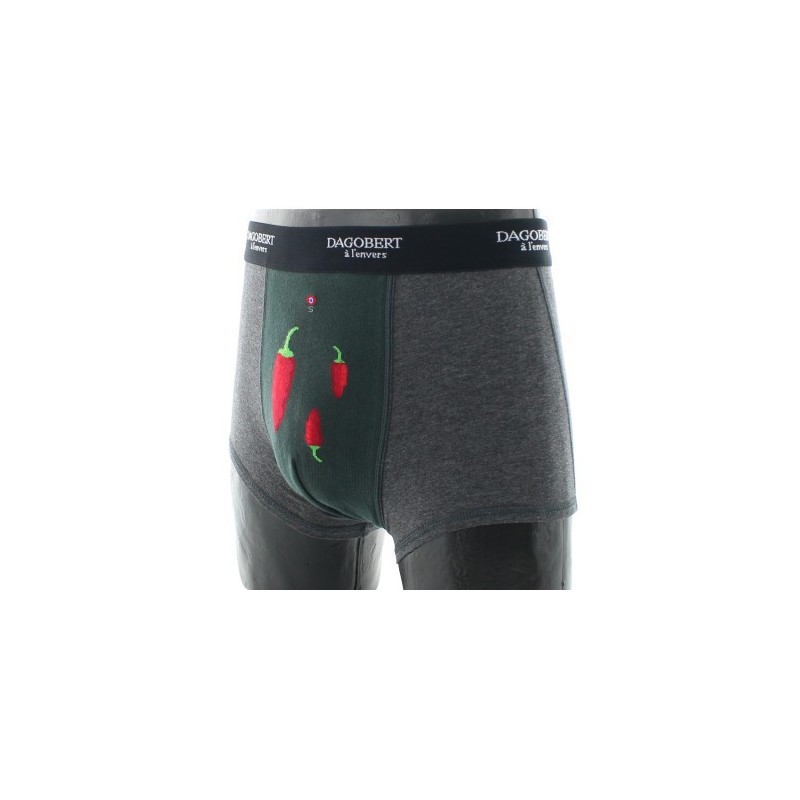 Dagobert à l'envers Boxer homme en coton Piments