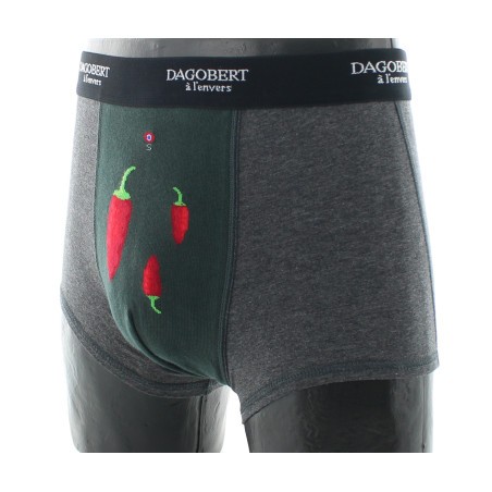 Dagobert à l'envers Boxer homme en coton Piments