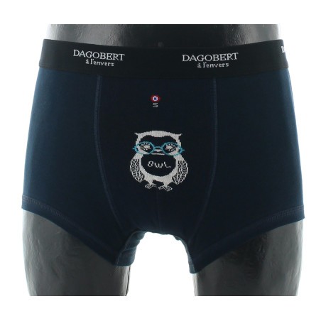 Dagobert à l'envers Boxer original à motif Hibou