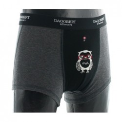 Dagobert à l'envers Boxer original à motif Hibou - Image 3
