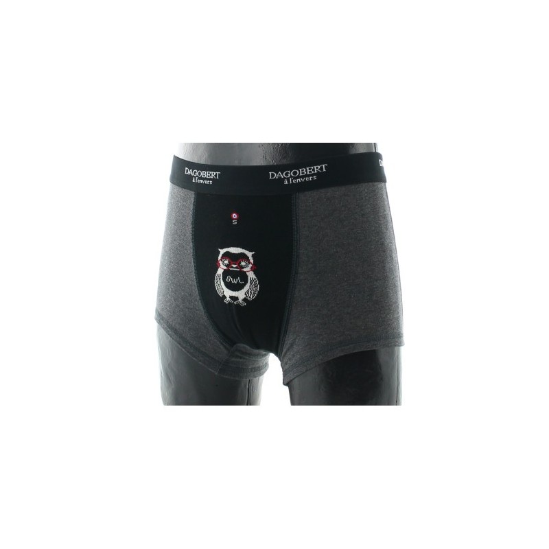 Dagobert à l'envers Boxer original à motif Hibou