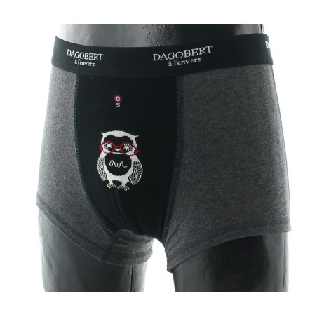 Dagobert à l'envers Boxer original à motif Hibou