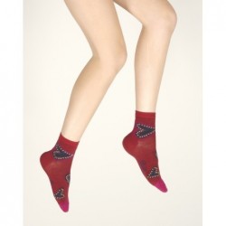 Berthe Aux Grands Pieds Socquettes femme laine peignée cœur - Image 5