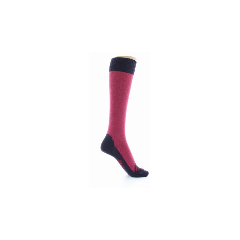 Berthe Aux Grands Pieds Chaussettes hautes cachemire rose