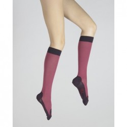 Berthe Aux Grands Pieds Chaussettes hautes cachemire rose - Image 5