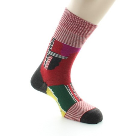 Berthe Aux Grands Pieds Chaussettes homme laine peignée cubisme