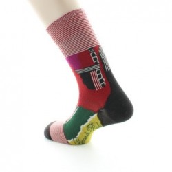 Berthe Aux Grands Pieds Chaussettes homme laine peignée cubisme - Image 3