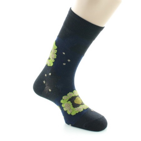 Berthe Aux Grands Pieds Chaussettes homme laine peignée nénuphar