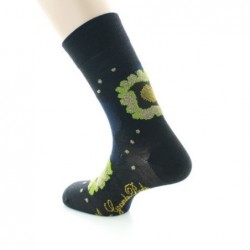 Berthe Aux Grands Pieds Chaussettes homme laine peignée nénuphar - Image 3