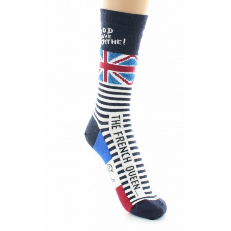 Berthe Aux Grands Pieds Chaussettes God Save Berthe Marine