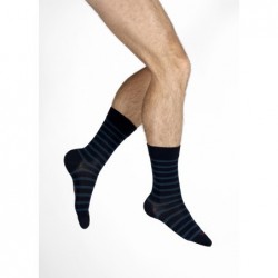 Berthe Aux Grands Pieds Chaussettes en Soie à rayures - Image 5