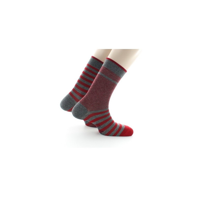 Berthe Aux Grands Pieds Chaussettes rayées asymétriques