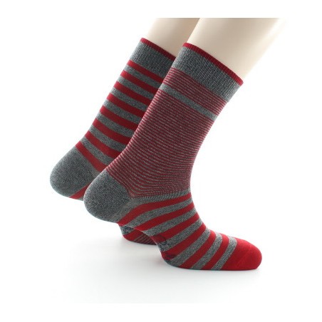 Berthe Aux Grands Pieds Chaussettes rayées asymétriques