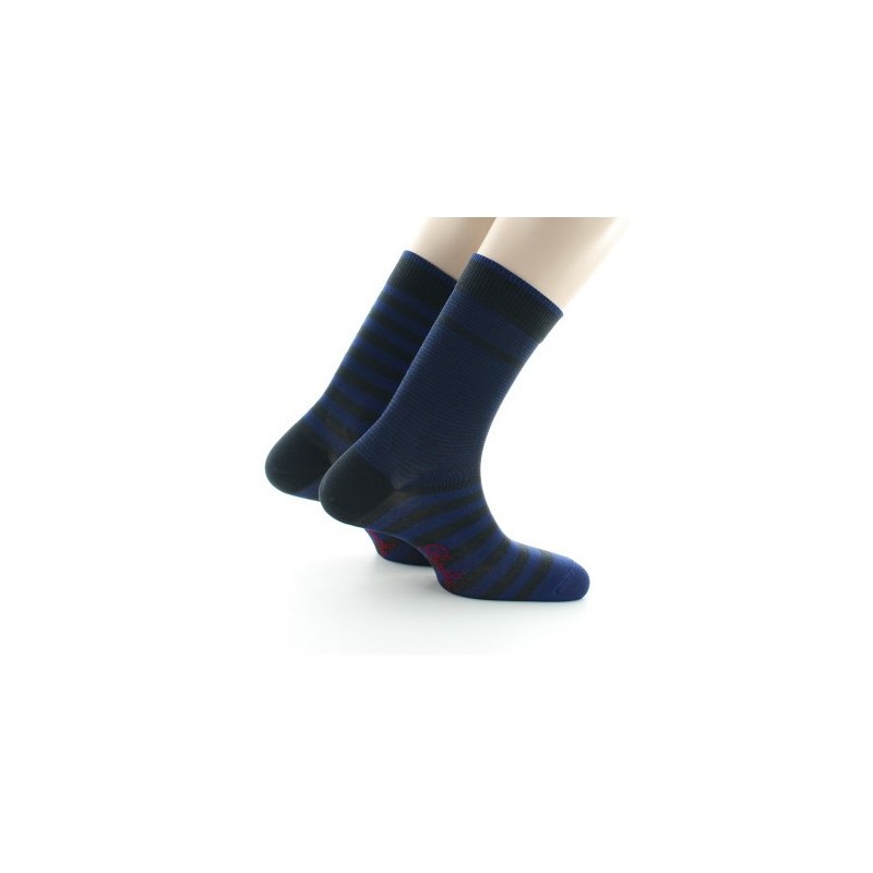 Berthe Aux Grands Pieds Chaussettes rayées asymétriques