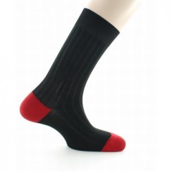 Berthe Aux Grands Pieds Chaussettes Aristote noir / vigne - Image 5