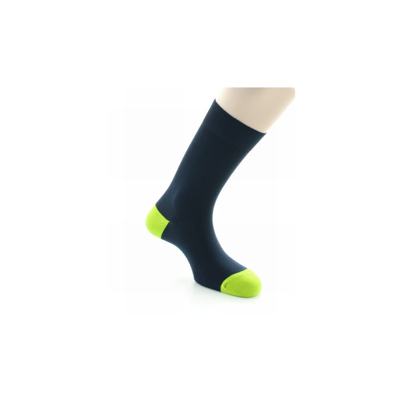 Berthe Aux Grands Pieds Chaussettes Gonzague marine / vert pomme