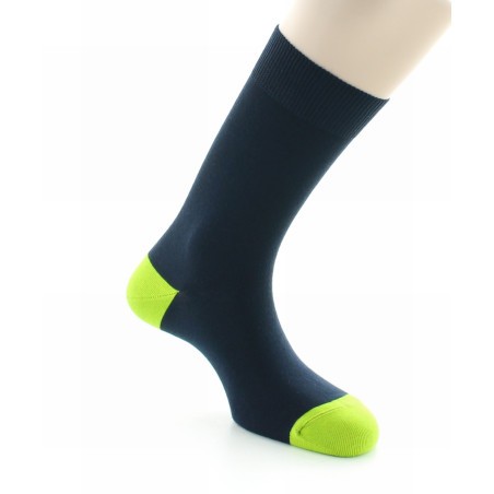 Berthe Aux Grands Pieds Chaussettes Gonzague marine / vert pomme