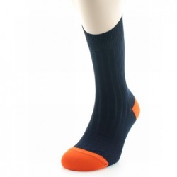 Berthe Aux Grands Pieds Chaussettes Jean Rochefort Marine / Orange - Image 2