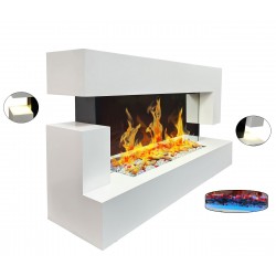 Chemin'Arte Cheminée décorative design Quartz Blanche - Image 5