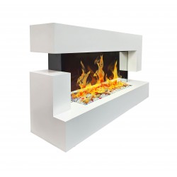 Chemin'Arte Cheminée décorative design Quartz Blanche - Image 6