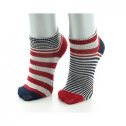 Berthe Aux Grands Pieds Socquettes Enfant Rayures Asymétriques - Image 2