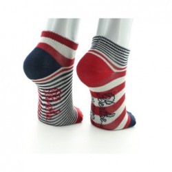 Berthe Aux Grands Pieds Socquettes Enfant Rayures Asymétriques - Image 4