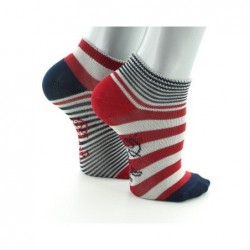 Berthe Aux Grands Pieds Socquettes Enfant Rayures Asymétriques - Image 5