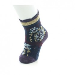 Berthe Aux Grands Pieds Chaussettes bébé Laine peignée fleurs de kimono - Image 2