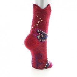 Berthe Aux Grands Pieds Chaussettes enfant Laine peignée cœur et couronne - Image 4