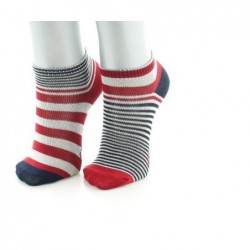 Berthe Aux Grands Pieds Chaussettes Enfant Rayures Asymétriques - Image 2