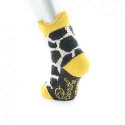 Berthe Aux Grands Pieds Chaussettes Bébé Tâches de Girafe et Couronne - Image 3