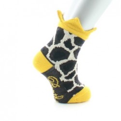 Berthe Aux Grands Pieds Chaussettes Bébé Tâches de Girafe et Couronne - Image 5