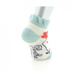 Berthe Aux Grands Pieds Chaussettes Bébé Fleurs Oranges - Image 4