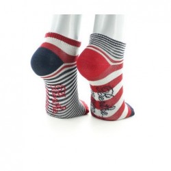 Berthe Aux Grands Pieds Chaussettes Bébé Rayures Asymétriques - Image 4