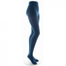 Berthe Aux Grands Pieds Collants femme soie naturelle - Bleu minuit - Image 3