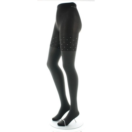 Berthe Aux Grands Pieds Collants femme 60D rayures